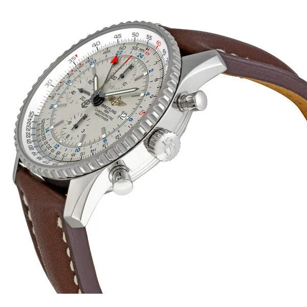 Breitling Navitimer World White Dial Men's Watch A2432212-G571BRLD A2432212-G571-444X-A20D.1