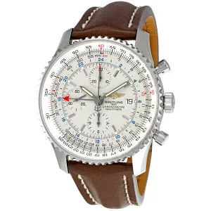 Breitling Navitimer World White Dial Men's Watch A2432212-G571BRLD A2432212-G571-444X-A20D.1