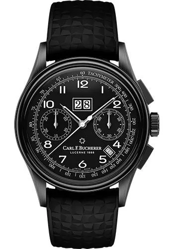 Carl F. Bucherer HERITAGE BICOMPAX ANNUAL BLACK 41MM - 00.10803.12.32.01