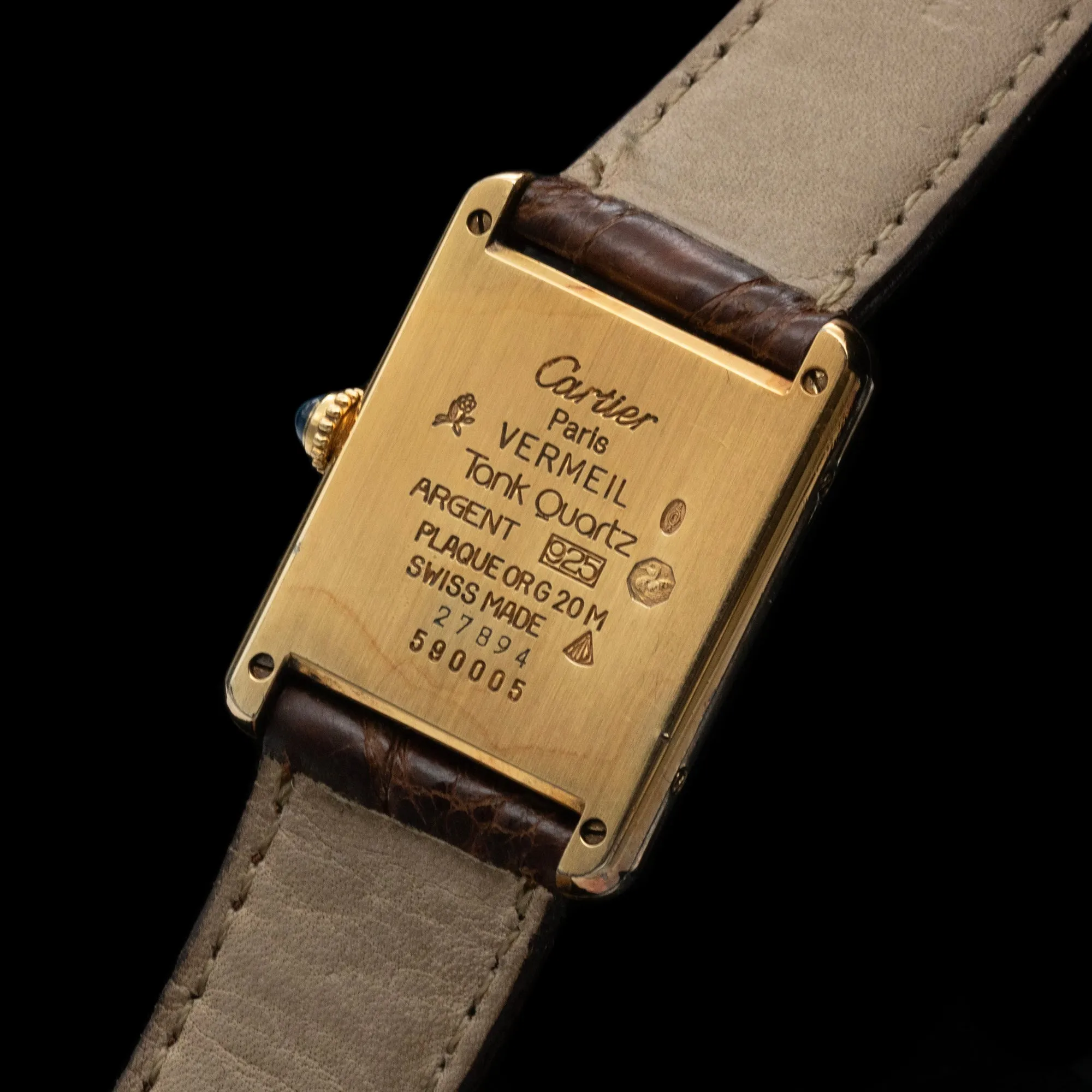 Cartier - Vermeil Tank Quartz