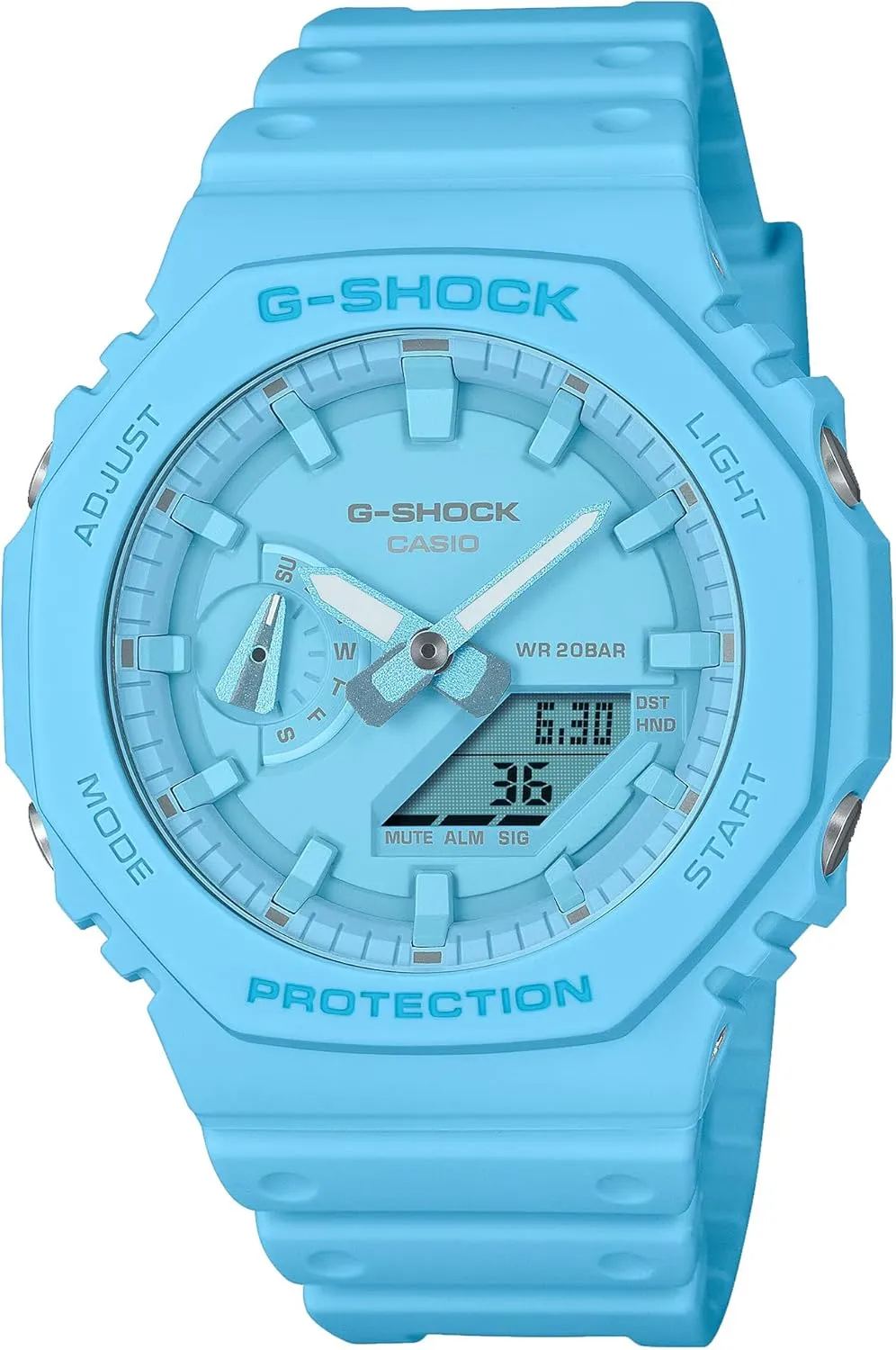 casio G-Shock GA2100-2A2 Analog Digital Blue Watch