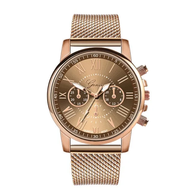 Casual Stainless Steel Watch For Women