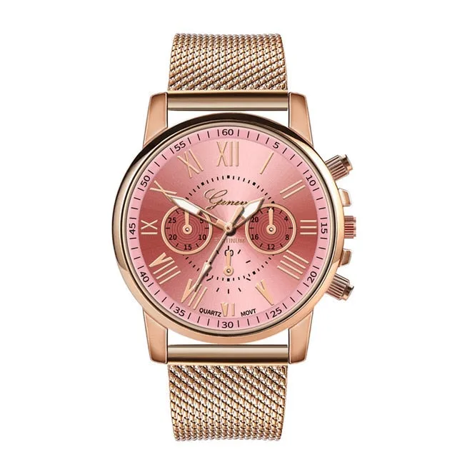 Casual Stainless Steel Watch For Women