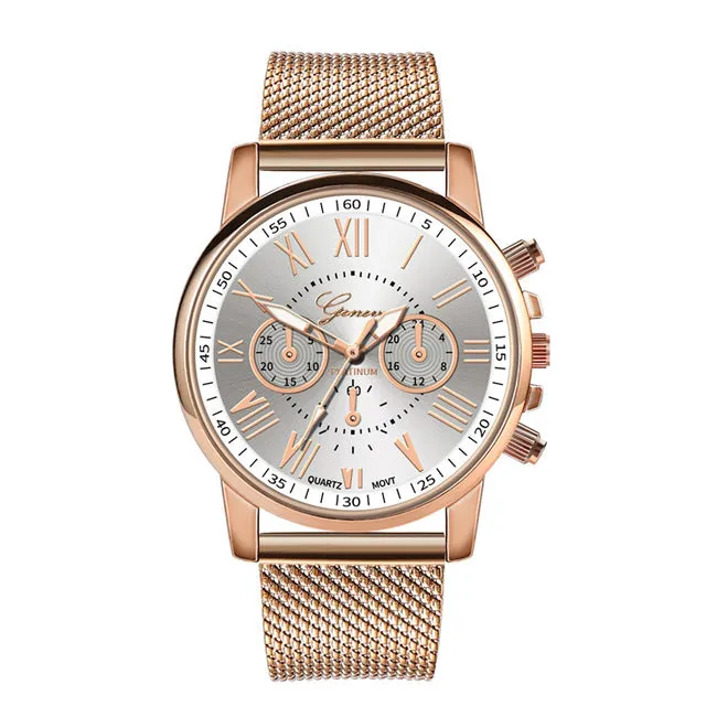 Casual Stainless Steel Watch For Women