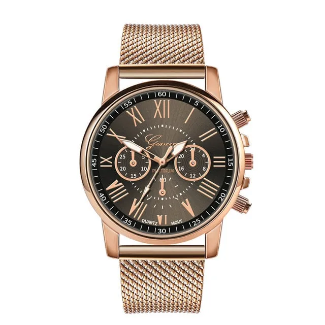 Casual Stainless Steel Watch For Women