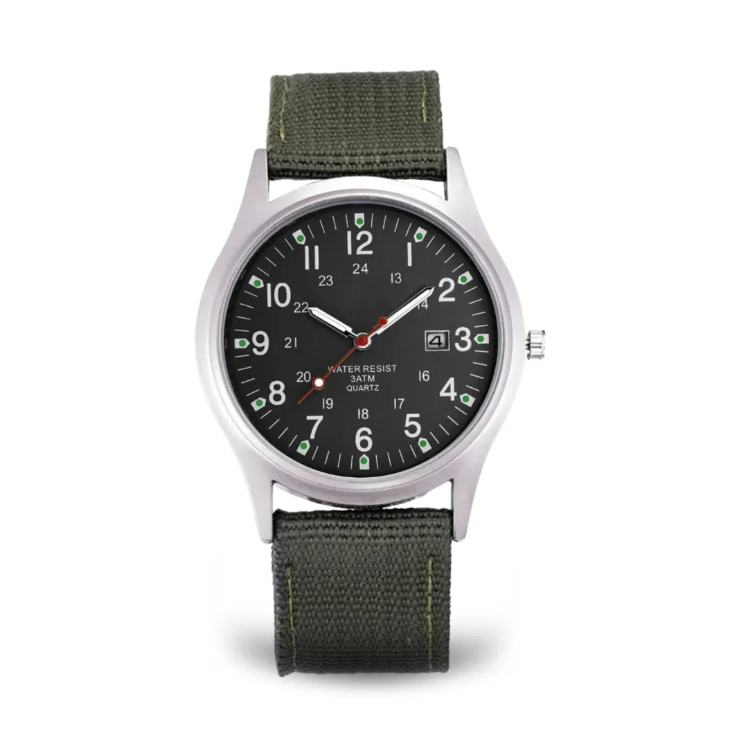 Casual Wristwatch with Military-Inspired Design