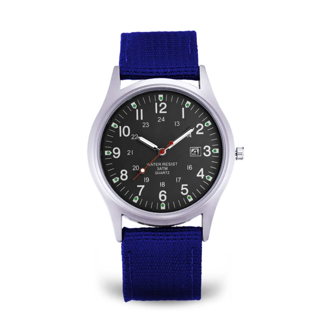 Casual Wristwatch with Military-Inspired Design
