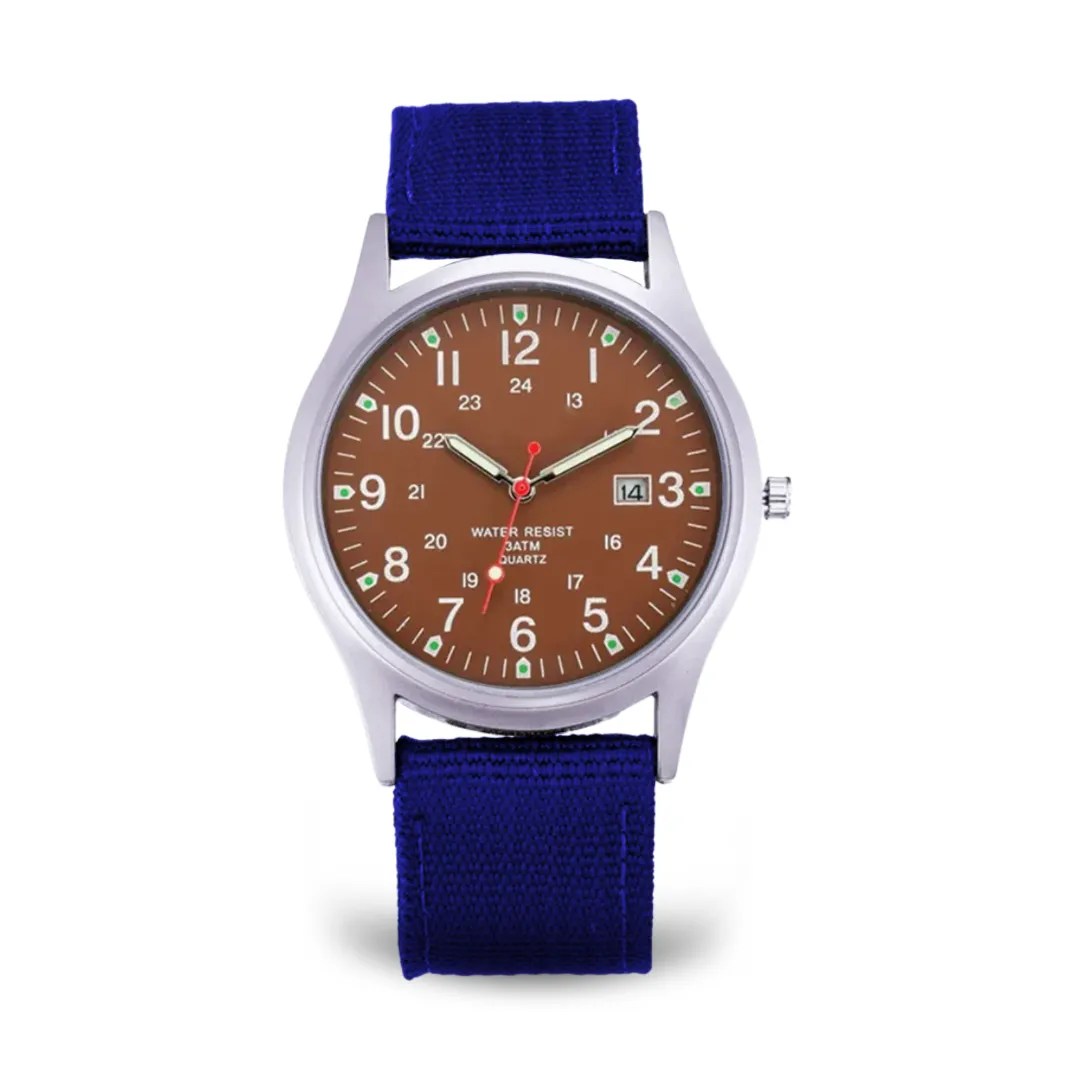 Casual Wristwatch with Military-Inspired Design