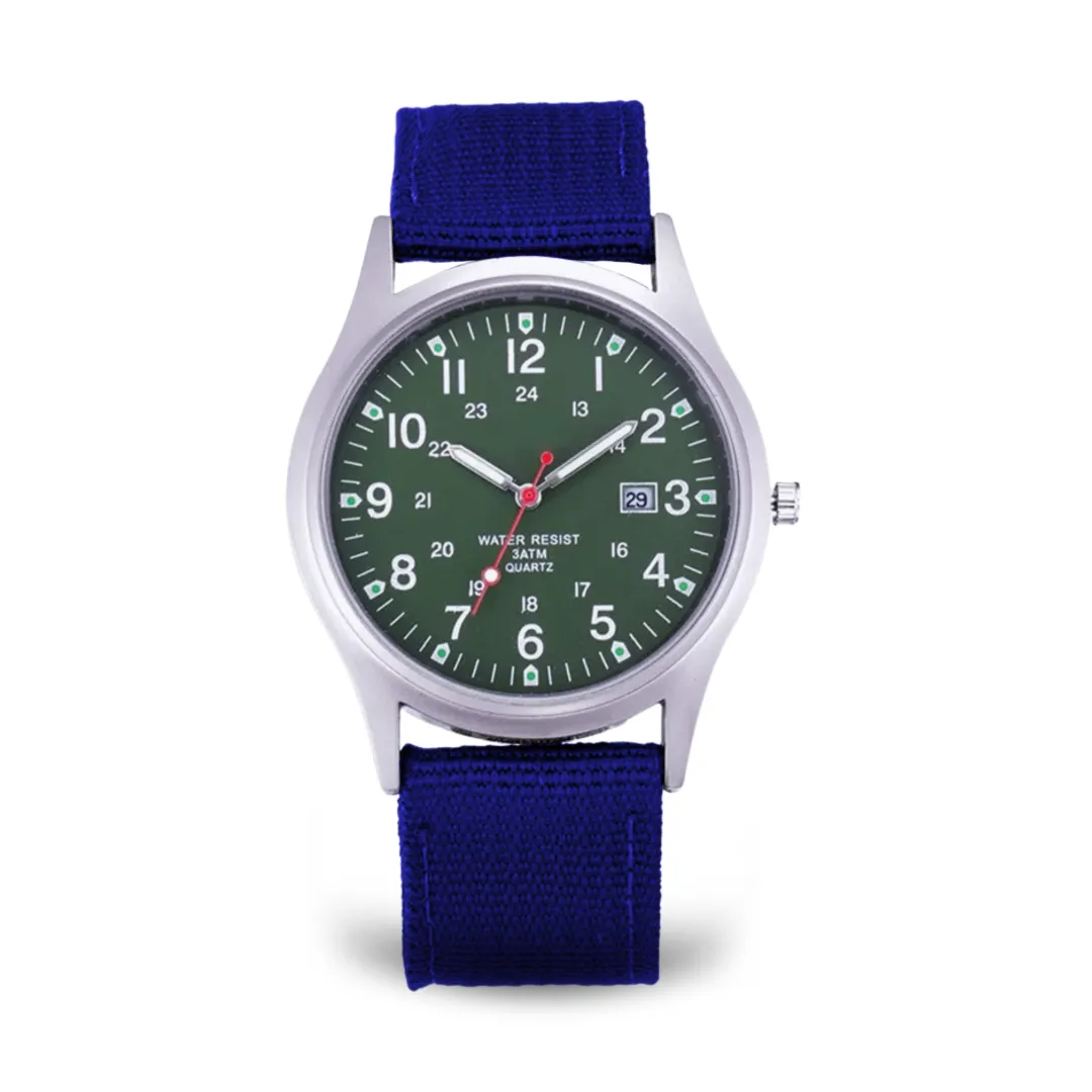 Casual Wristwatch with Military-Inspired Design