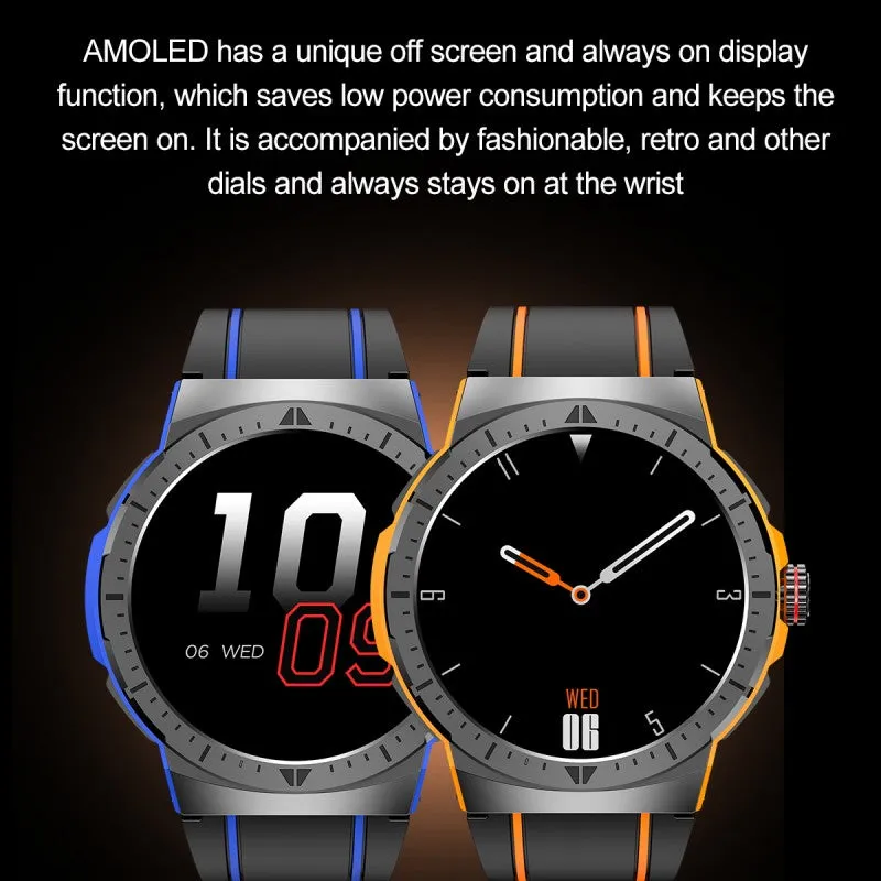 DaTeoy RuggedTrail - 1.43" AMOLED Display, Bluetooth Call, 24/7 Health Monitoring, Multi-Sport Modes, IP68 Waterproof, 7 Days Long Battery Life