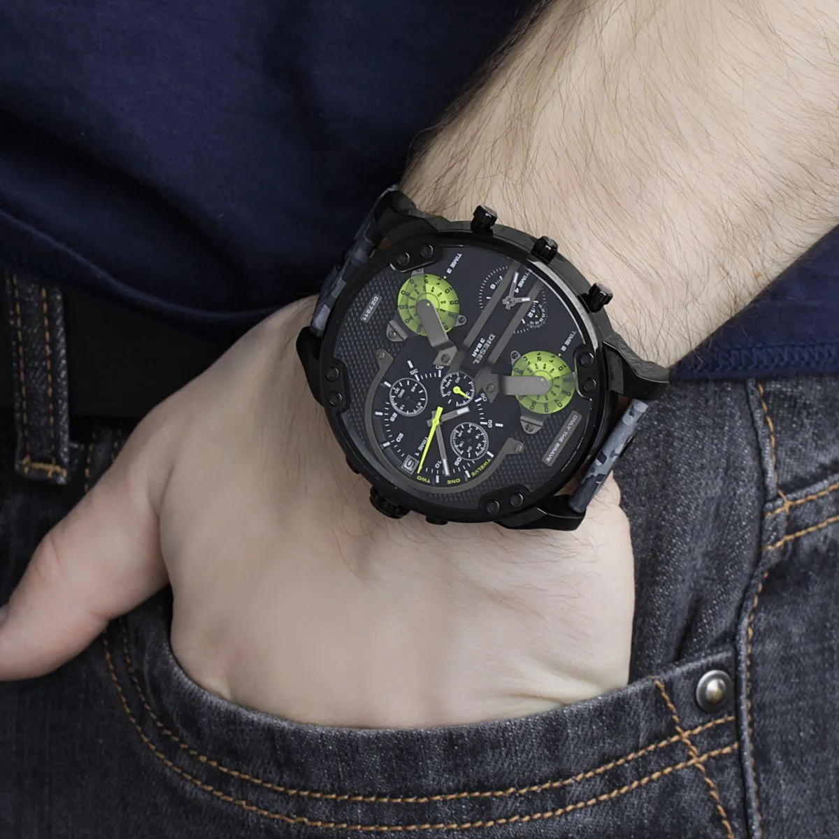 Diesel Big Daddy Camouflage Strap Men's Watch DZ7311 (Defect)