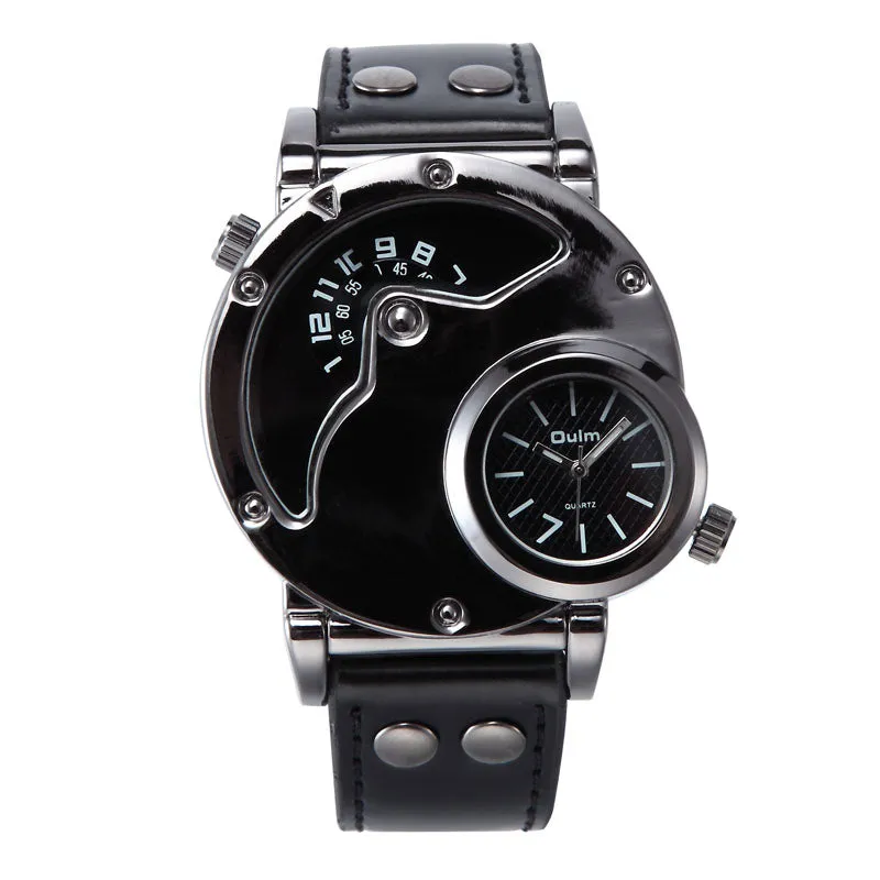 Dual time zone personality sports quartz men's watch W22HP89591