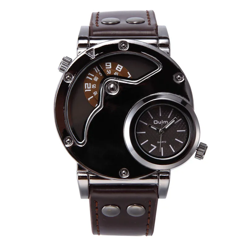 Dual time zone personality sports quartz men's watch W22HP89591