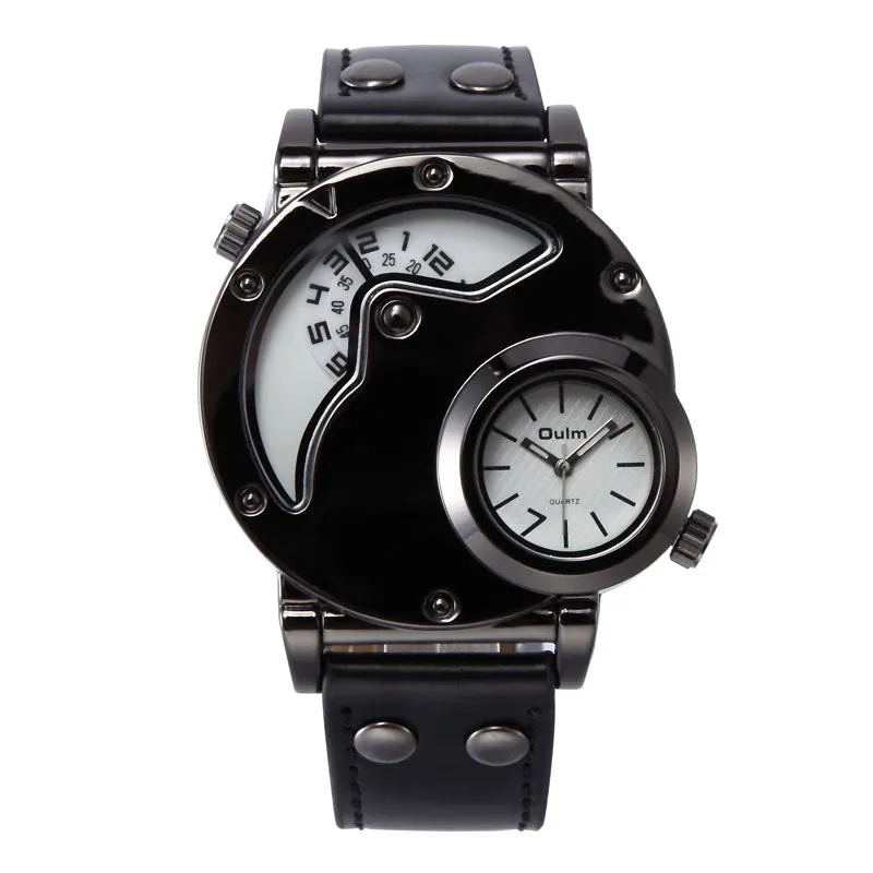 Dual time zone personality sports quartz men's watch W22HP89591