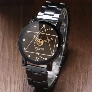 Fashion & Casual Kevin Trigonometry Gear Watch
