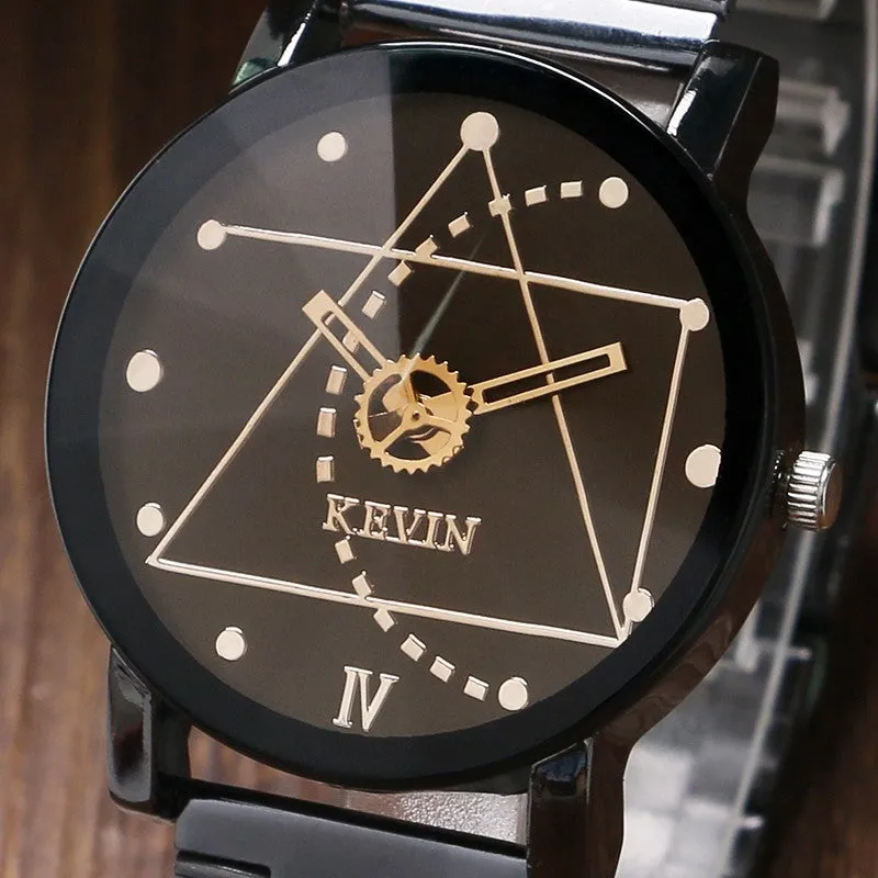 Fashion & Casual Kevin Trigonometry Gear Watch
