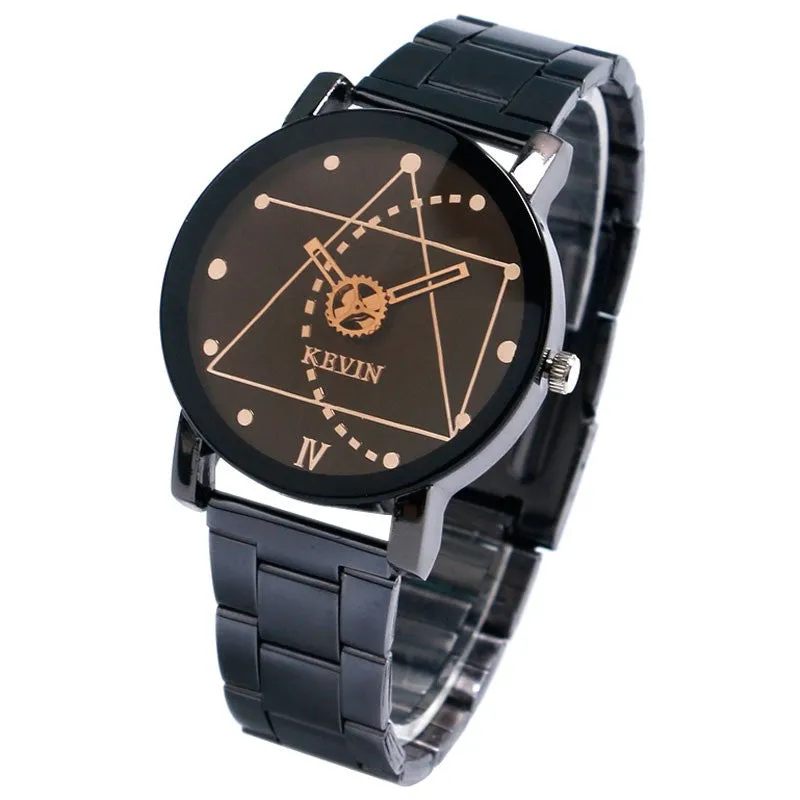Fashion & Casual Kevin Trigonometry Gear Watch