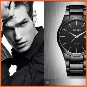 Fashion Simple Watch Slim Steel Strap Waterproof Watch For Men | Quartz Stainless Steel Business Wrist Watches