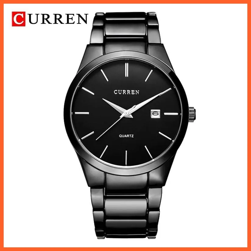 Fashion Simple Watch Slim Steel Strap Waterproof Watch For Men | Quartz Stainless Steel Business Wrist Watches