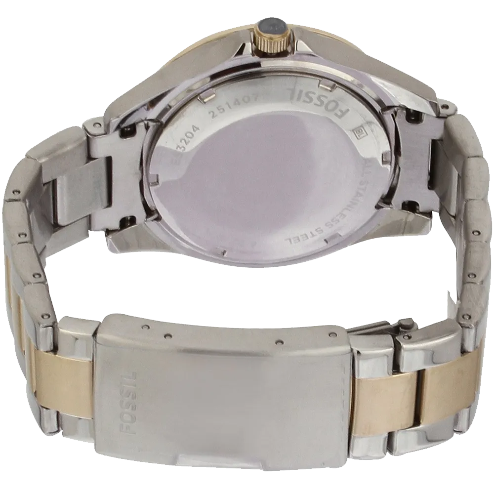 Fossil Women's ES3204 Riley Silver and Gold Tone Watch