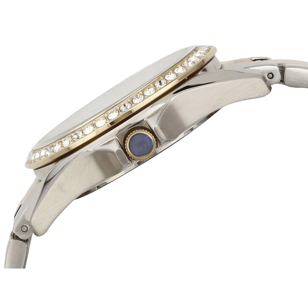 Fossil Women's ES3204 Riley Silver and Gold Tone Watch