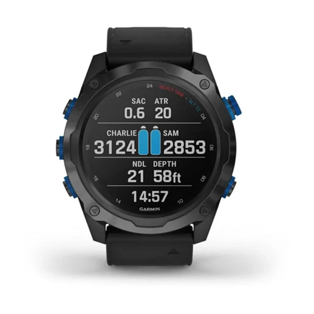 Garmin Descent Mk2i Black Band Titanium Carbon Gray DLC Watch - 010-02132-01