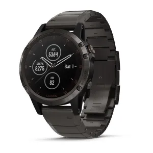Garmin Fenix 5 Plus Sapphire Multisport GPS Smartwatch - Carbon Grey