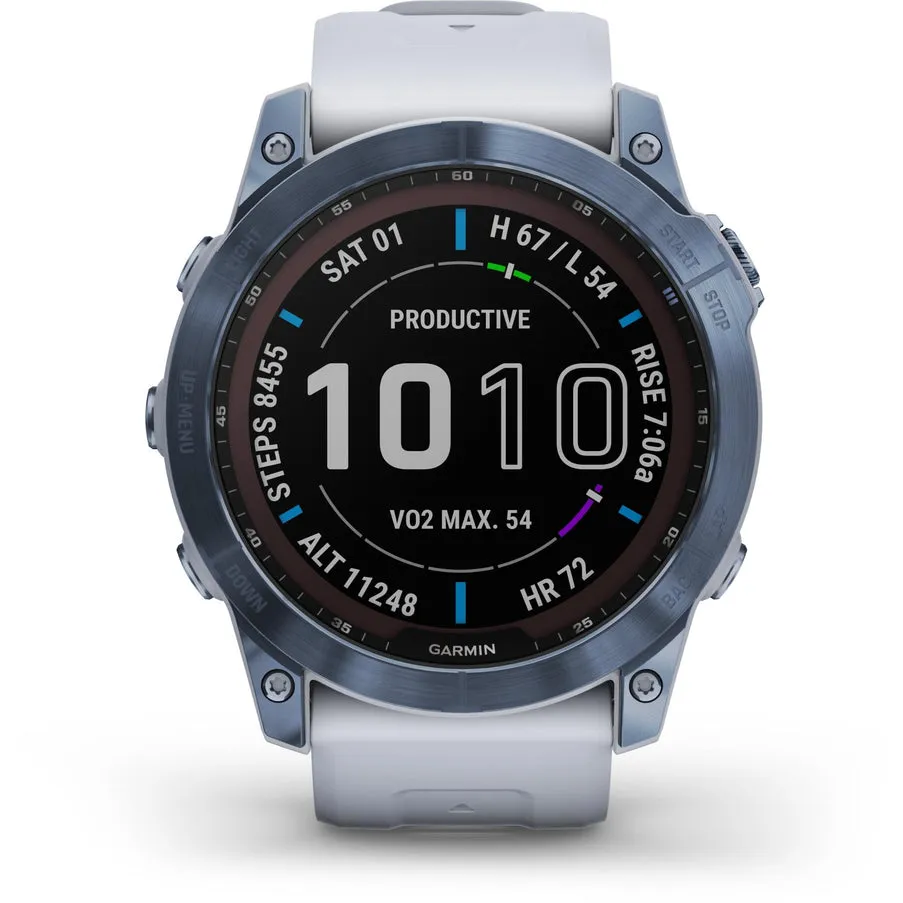 Garmin Fenix 7X Sapphire Solar Edition watch with GPS