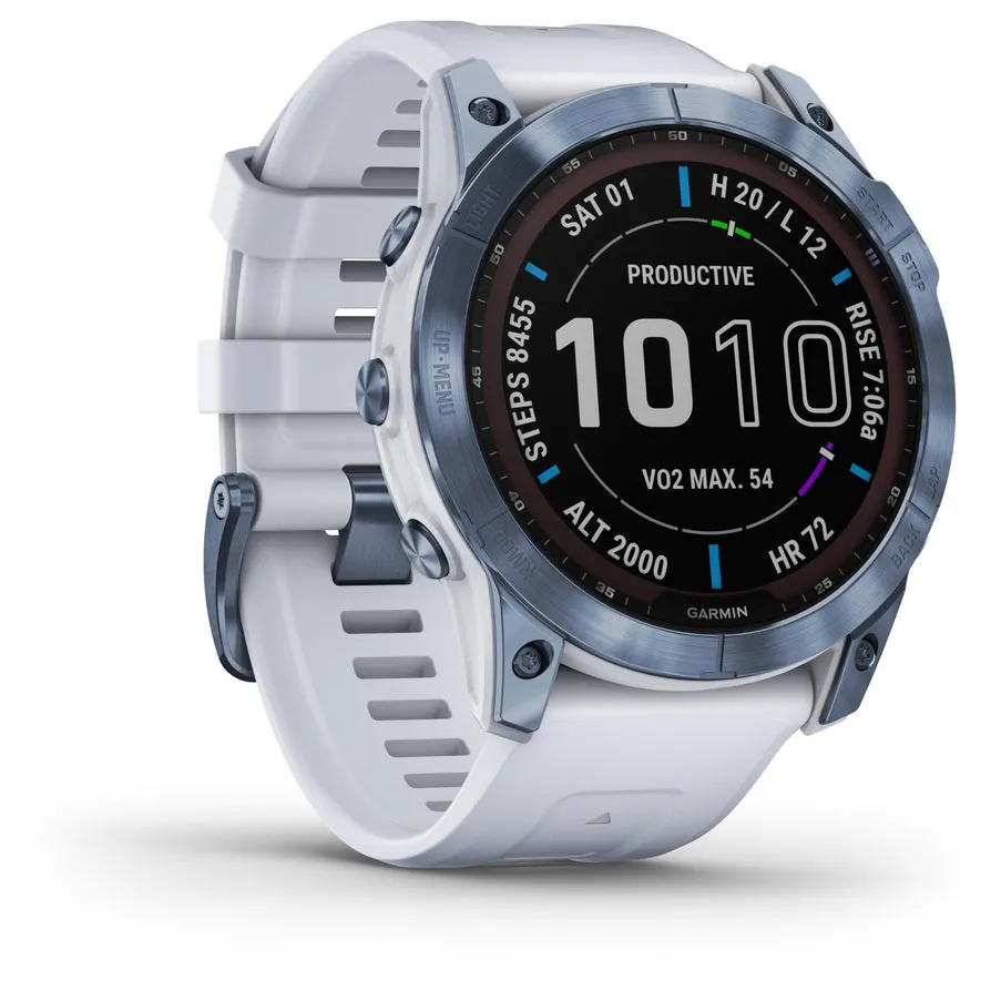 Garmin Fenix 7X Sapphire Solar Edition watch with GPS