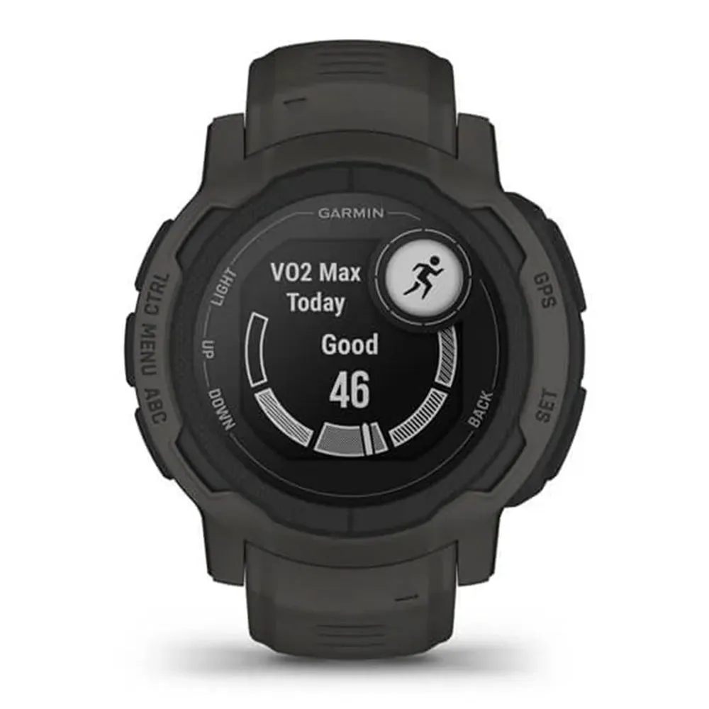 Garmin Instinct 2 - Standard Edition Graphite Silicone Band Smaller-Sized Multi-GNSS Support Watch - 010-02626-10