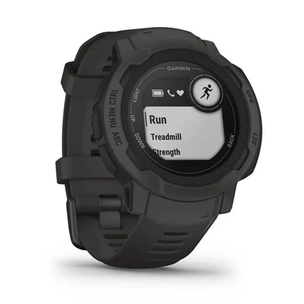 Garmin Instinct 2 - Standard Edition Graphite Silicone Band Smaller-Sized Multi-GNSS Support Watch - 010-02626-10