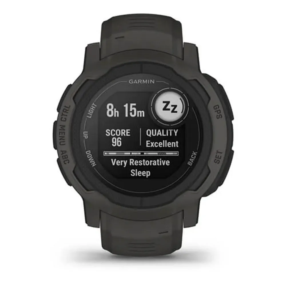 Garmin Instinct 2 - Standard Edition Graphite Silicone Band Smaller-Sized Multi-GNSS Support Watch - 010-02626-10