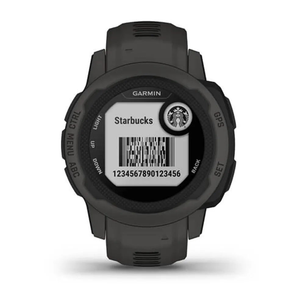 Garmin Instinct 2S - Standard Edition Graphite Smaller-Sized Multi-GNSS Support Watch - 010-02563-10