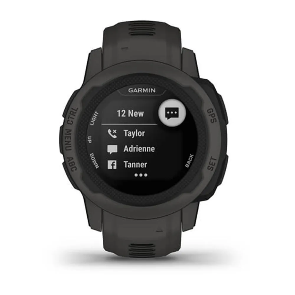 Garmin Instinct 2S - Standard Edition Graphite Smaller-Sized Multi-GNSS Support Watch - 010-02563-10