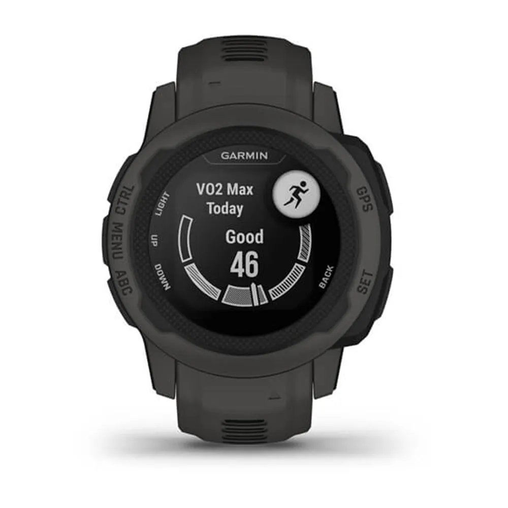 Garmin Instinct 2S - Standard Edition Graphite Smaller-Sized Multi-GNSS Support Watch - 010-02563-10