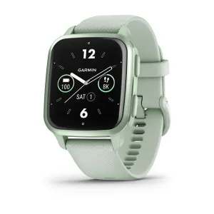 Garmin Venu Sq 2 smartwatch, mint color and mint bezel