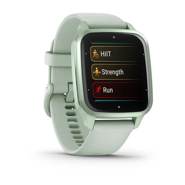 Garmin Venu Sq 2 smartwatch, mint color and mint bezel