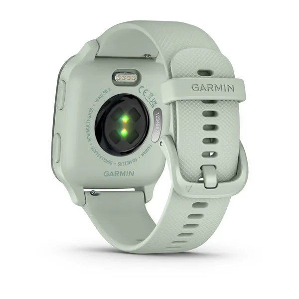 Garmin Venu Sq 2 smartwatch, mint color and mint bezel