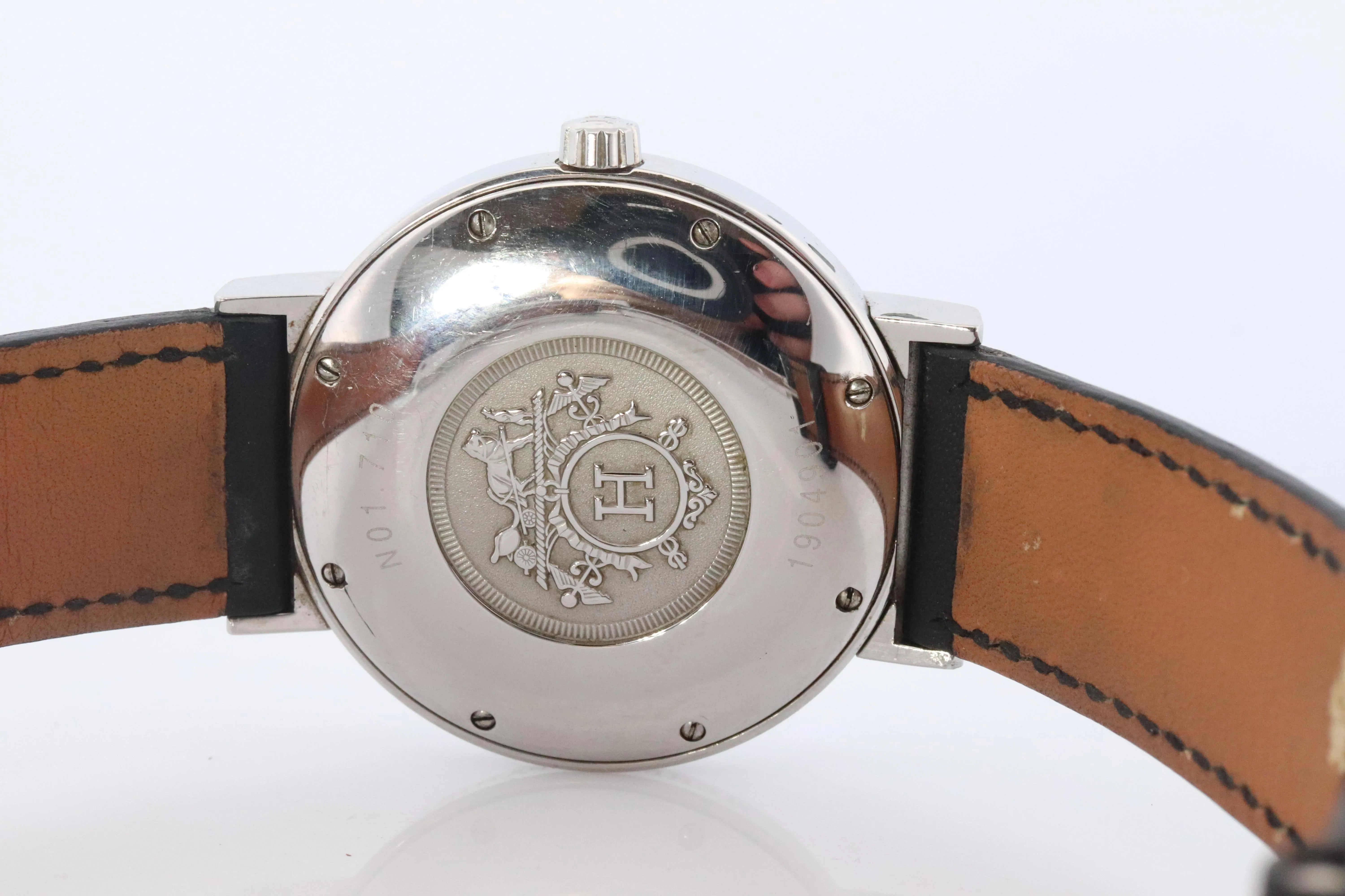 Genuine HERMES H1.710 Watch. Hermes Nomade Automatic Quartz Hybrid