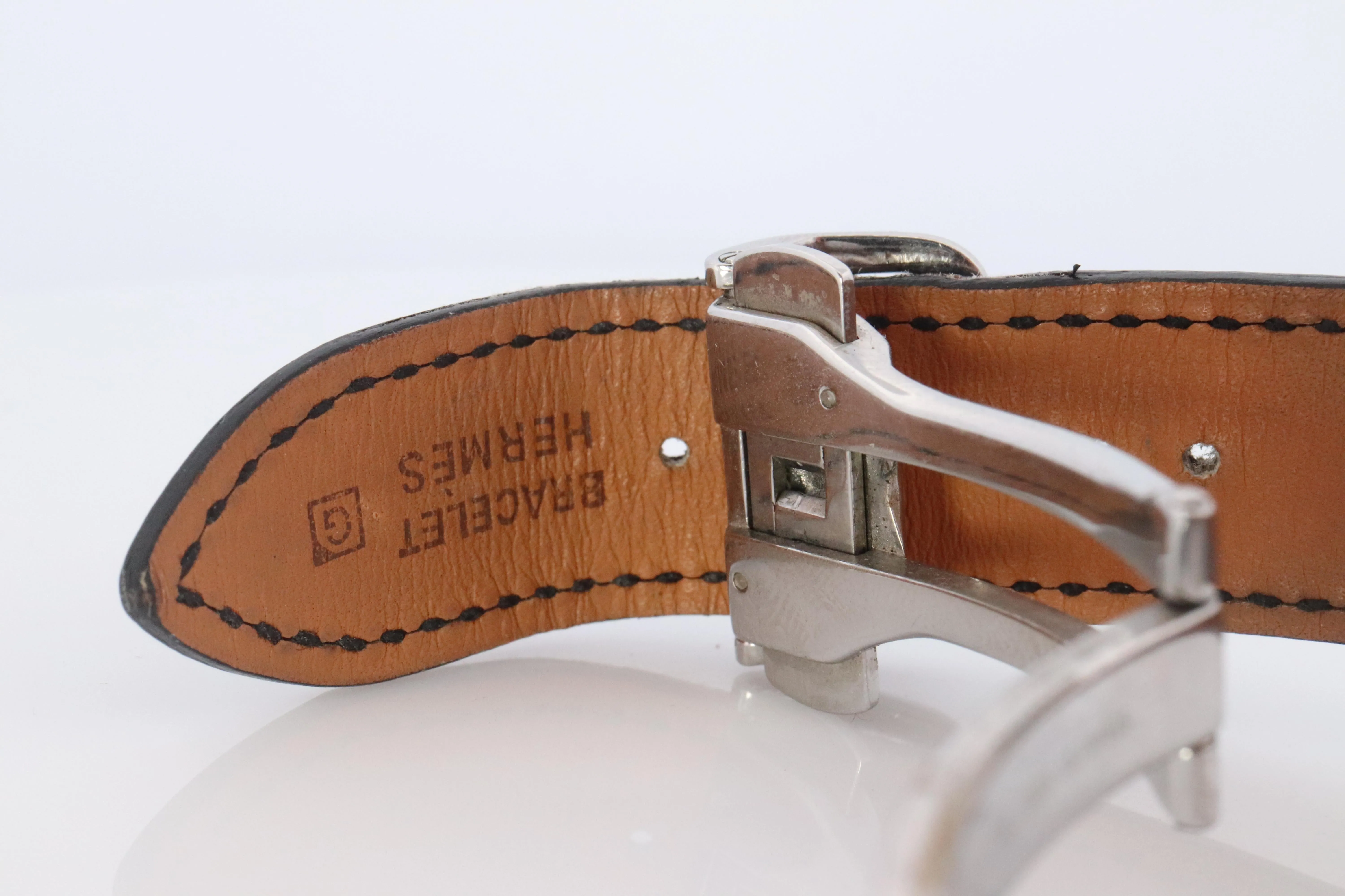 Genuine HERMES H1.710 Watch. Hermes Nomade Automatic Quartz Hybrid