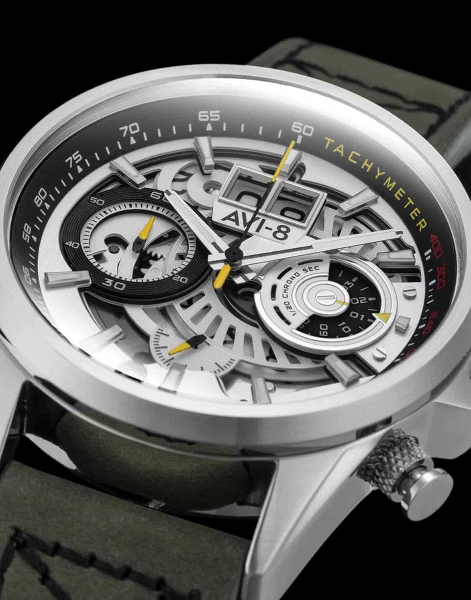 Green and Silver Hawker Harrier II Watch