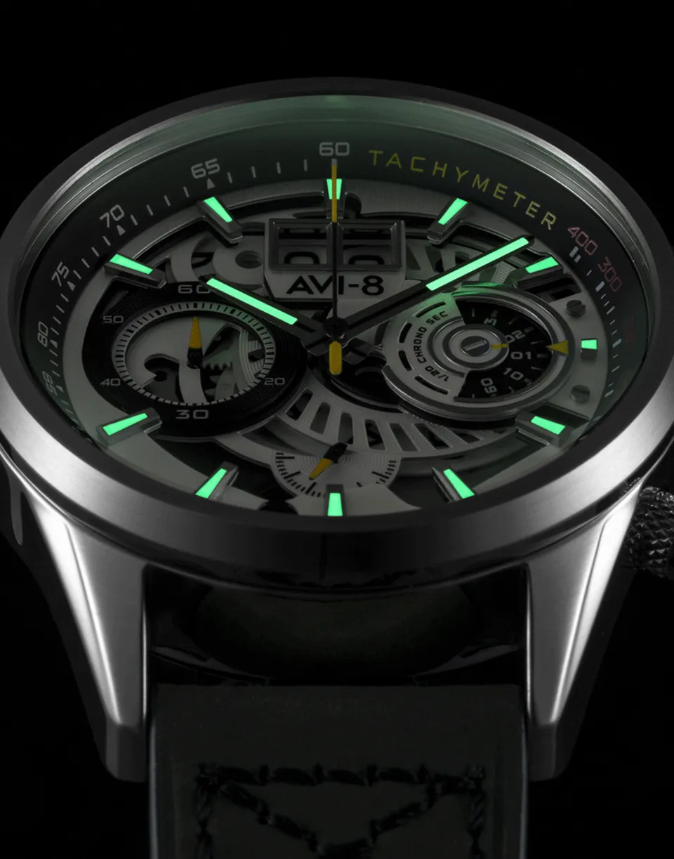 Green and Silver Hawker Harrier II Watch