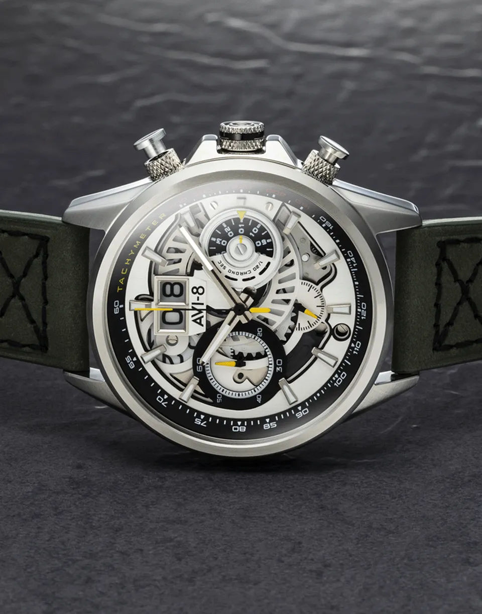Green and Silver Hawker Harrier II Watch