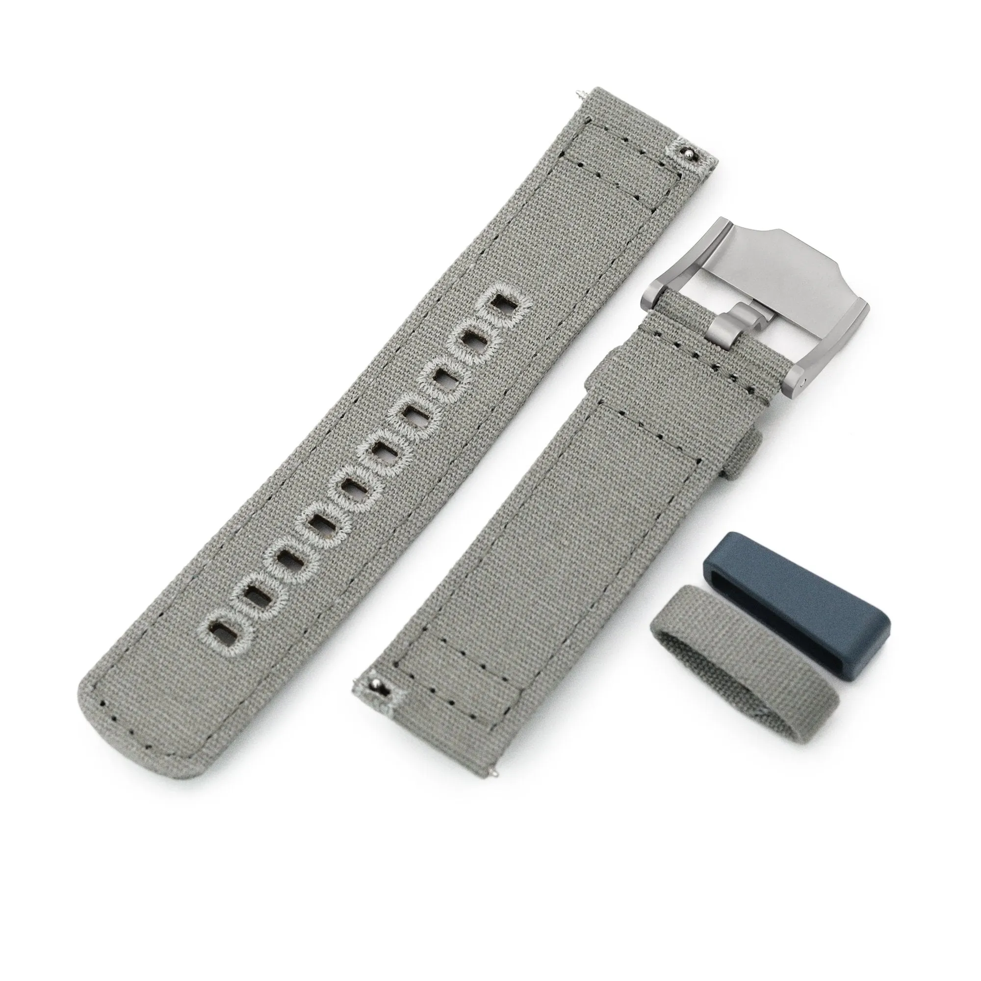 Green Quick Release Canvas watch strap