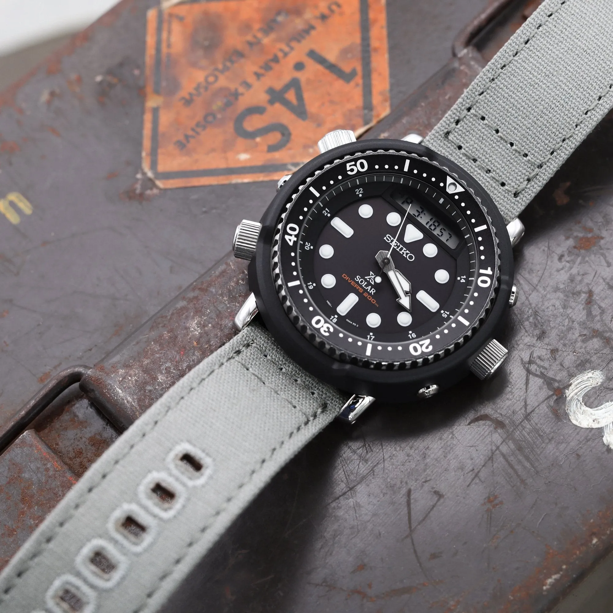 Green Quick Release Canvas watch strap