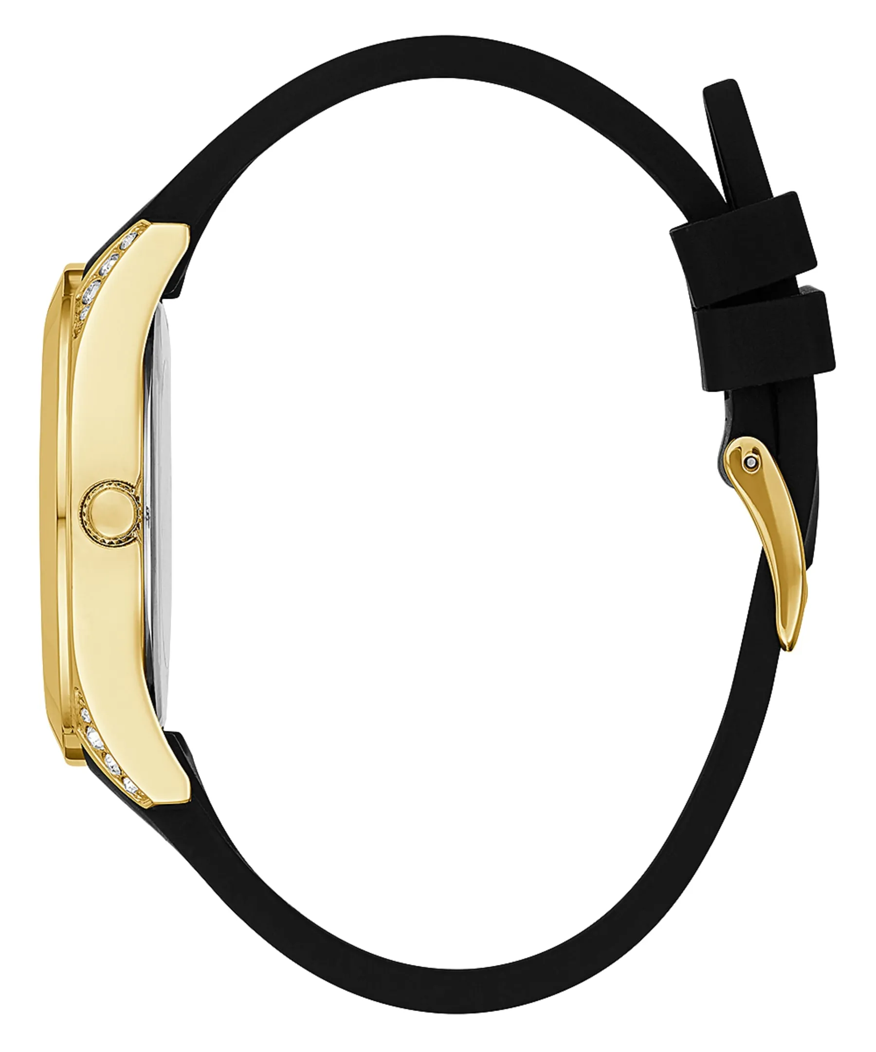Guess GW0109L1 Clarity Black Silicone Strap Women Watches