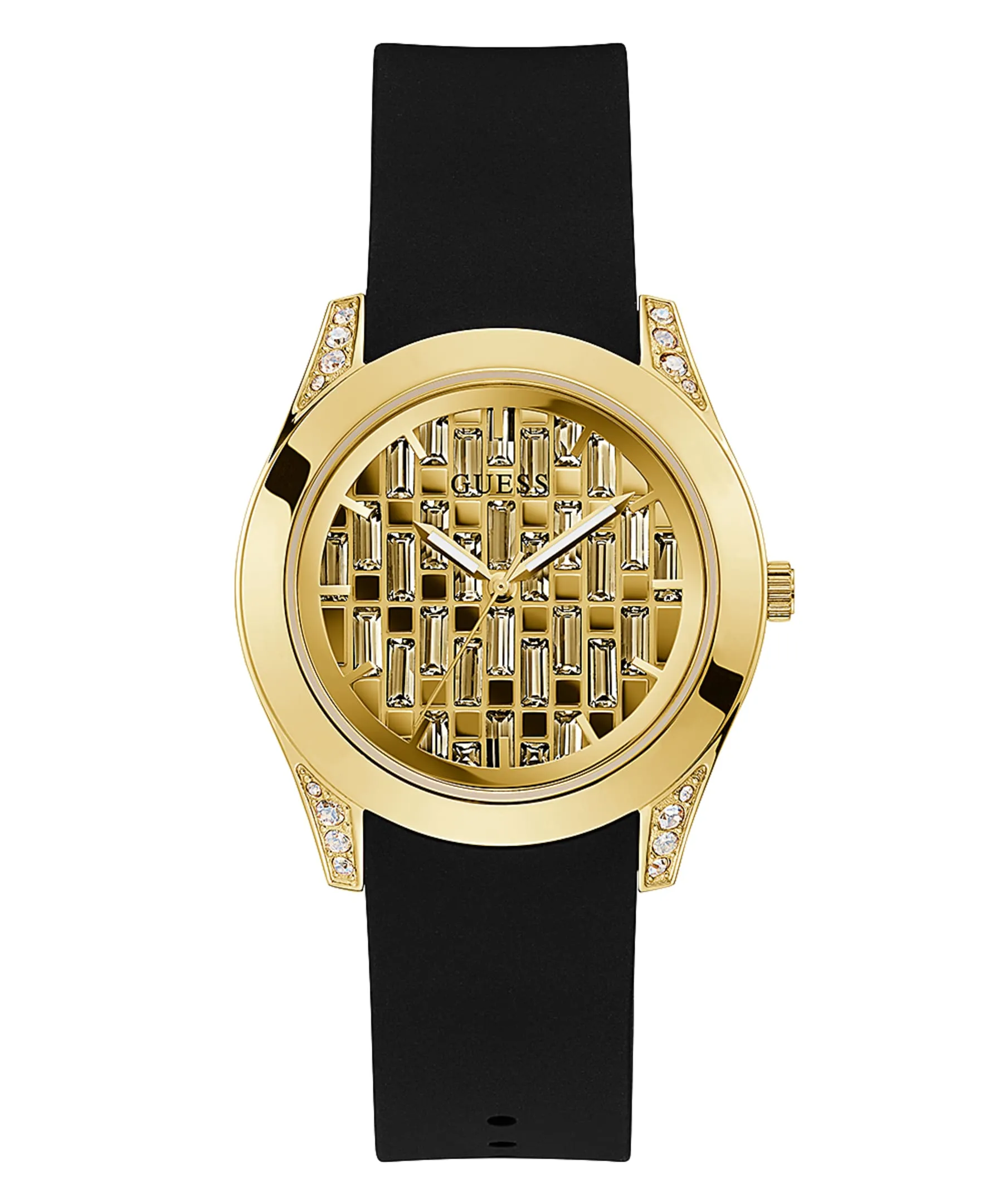 Guess GW0109L1 Clarity Black Silicone Strap Women Watches