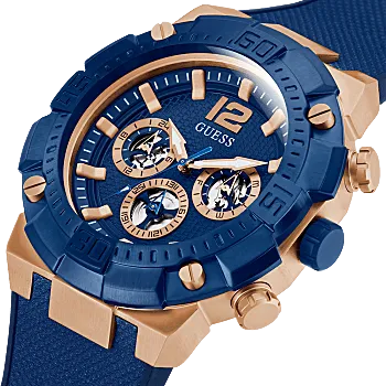 Guess GW0264G4 Blue Silicone Strap Men Watches