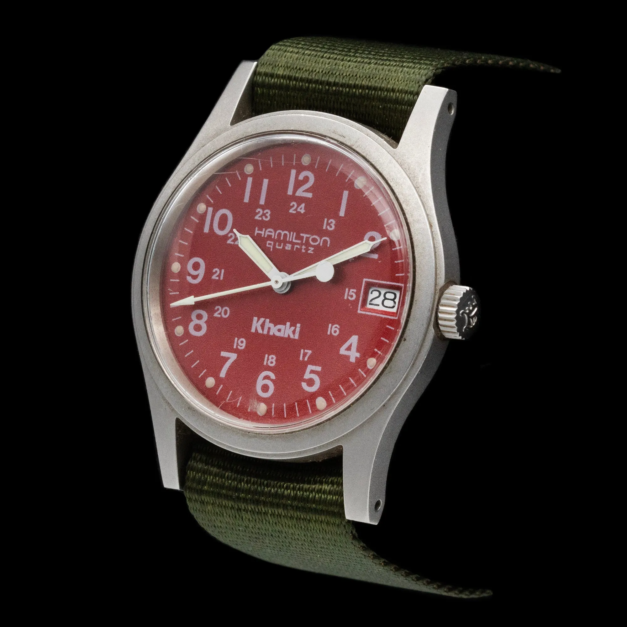 Hamilton - 1999 Khaki Field 'Red Dial'