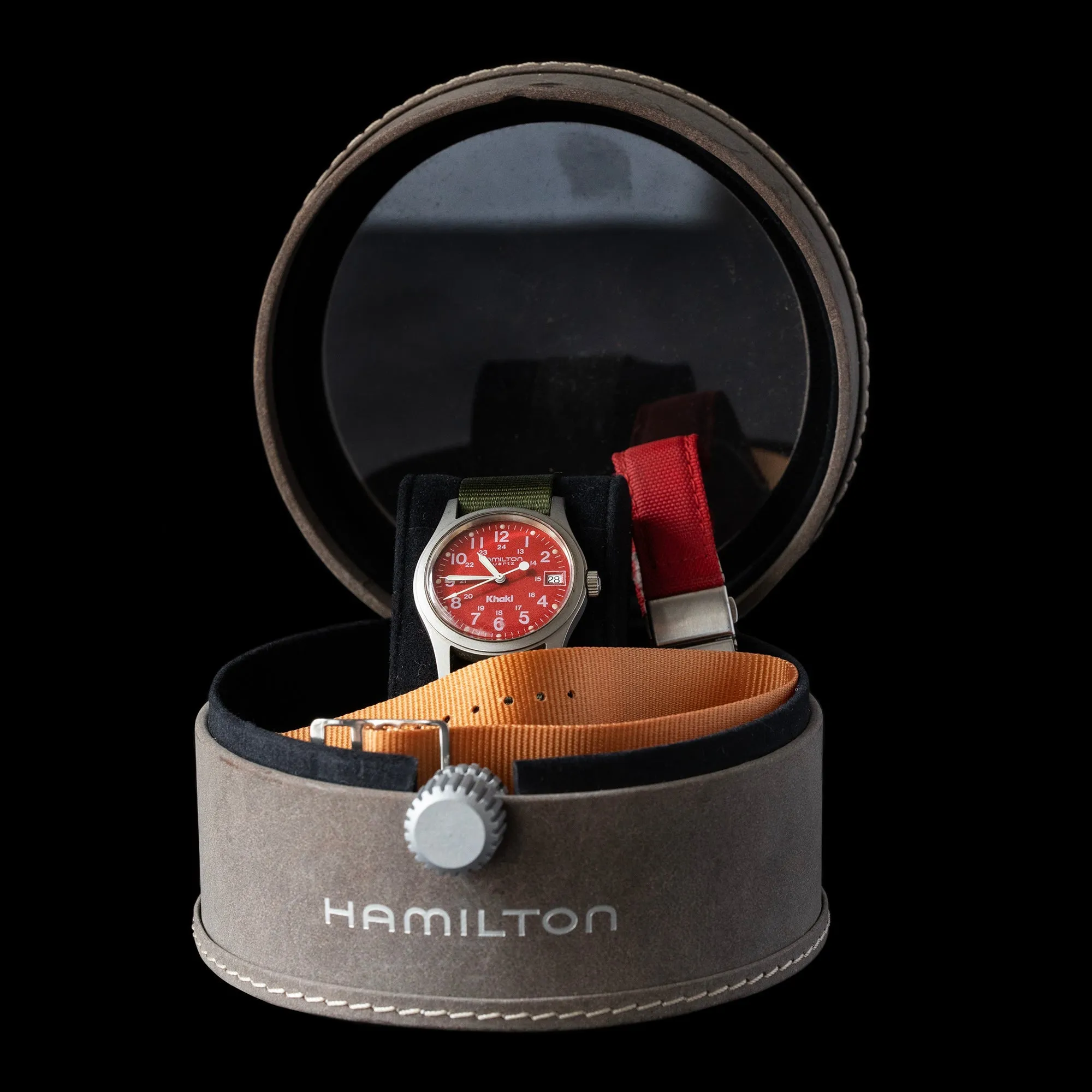 Hamilton - 1999 Khaki Field 'Red Dial'